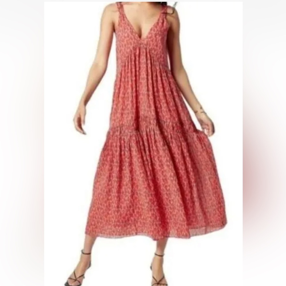NWT JOIE BONDI Tea Rose Tiered Maxi Dress Size M $248